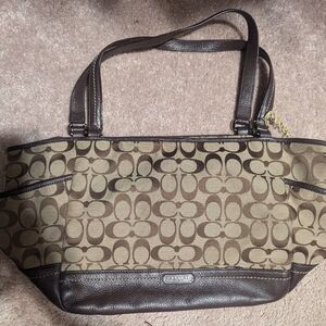 Large coach bucket bag